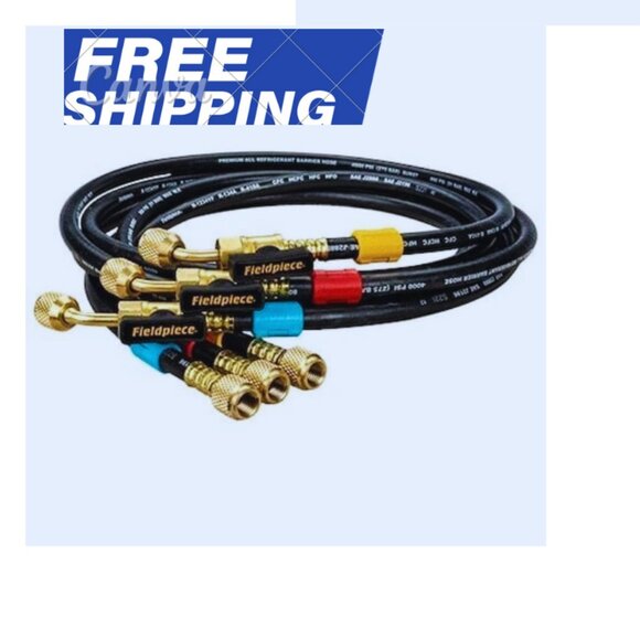 Fieldpiece Hr3bm Hose Set, 5 Ft L, Black, 800 Psi - Picture 1 of 1